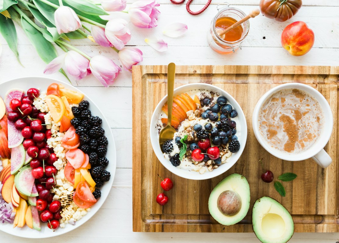 Healthy diabetic-friendly food spread